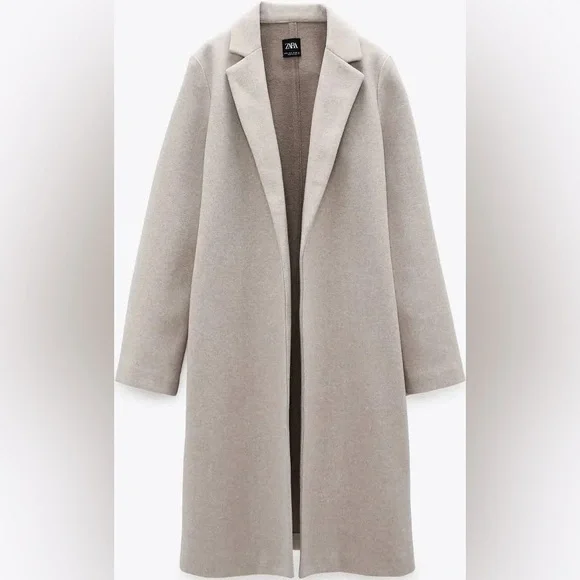 Zara - Lapel Coat - Picture 6 of 9